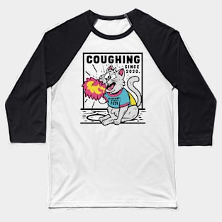 Cat coughing Baseball T-Shirt